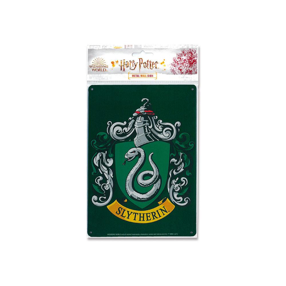 Harry Potter: targa in metallo Serpeverde Logo 15 x 21 cm