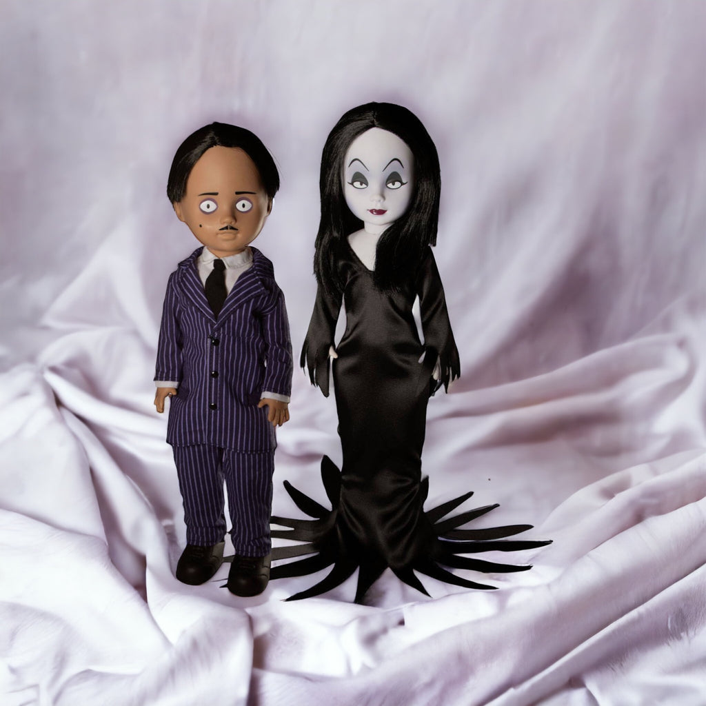 Die Addams Family Living Dead Puppen Gomez und Morticia 25 cm