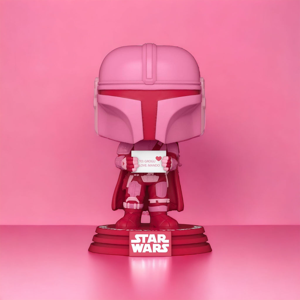 Star Wars: Valentines POP! Star Wars Vinylfigur Mando 9cm