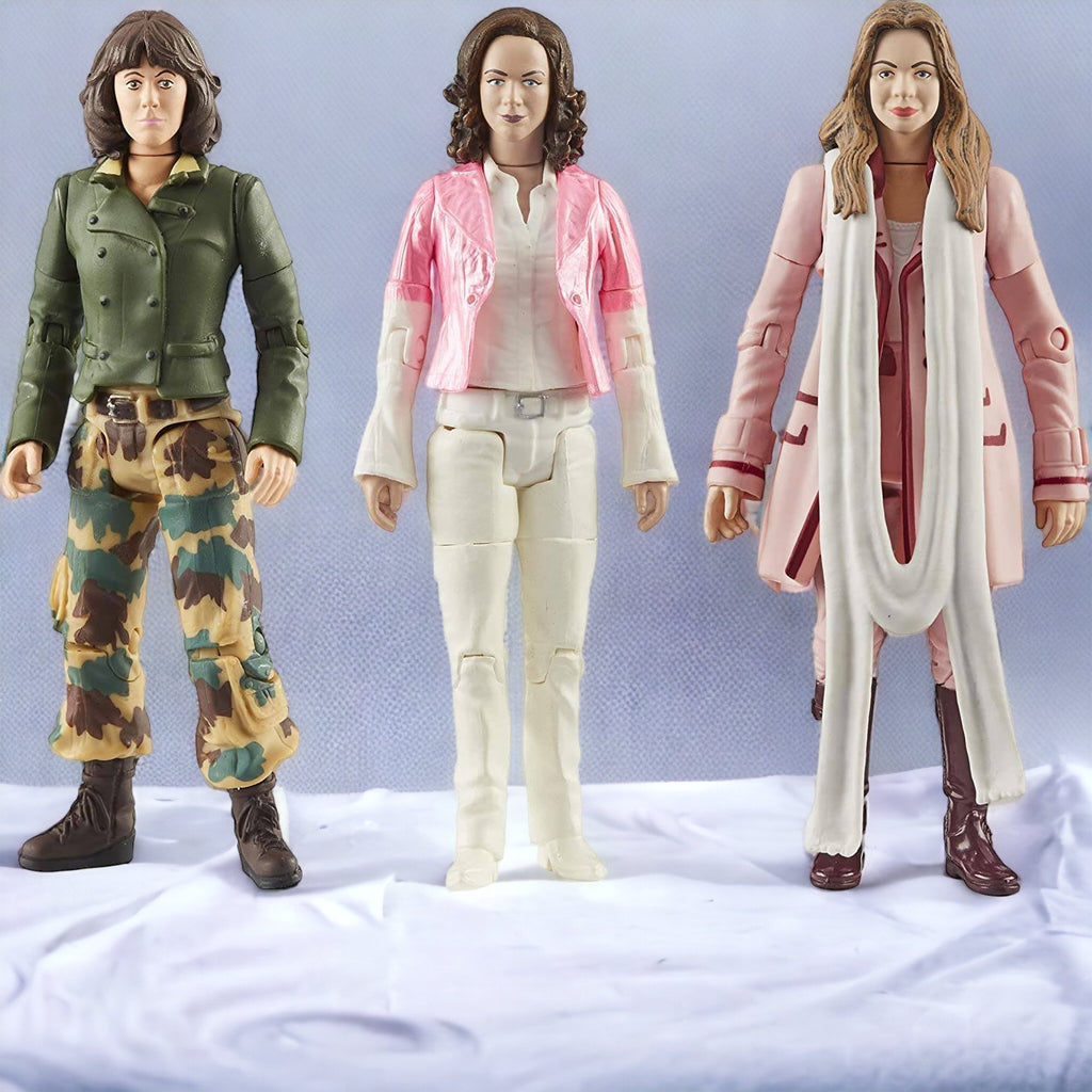 Doctor Who: Actionfigur – Vierter Doctor's Companions, 3er-Pack, 14 cm
