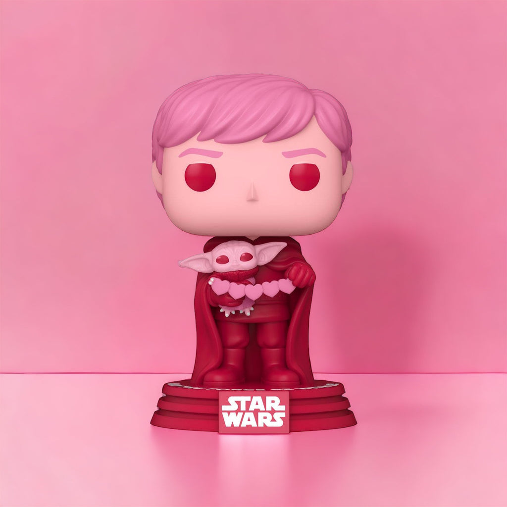 Star Wars: Valentines POP! Star Wars Vinylfigur Luke und Grogu 9cm