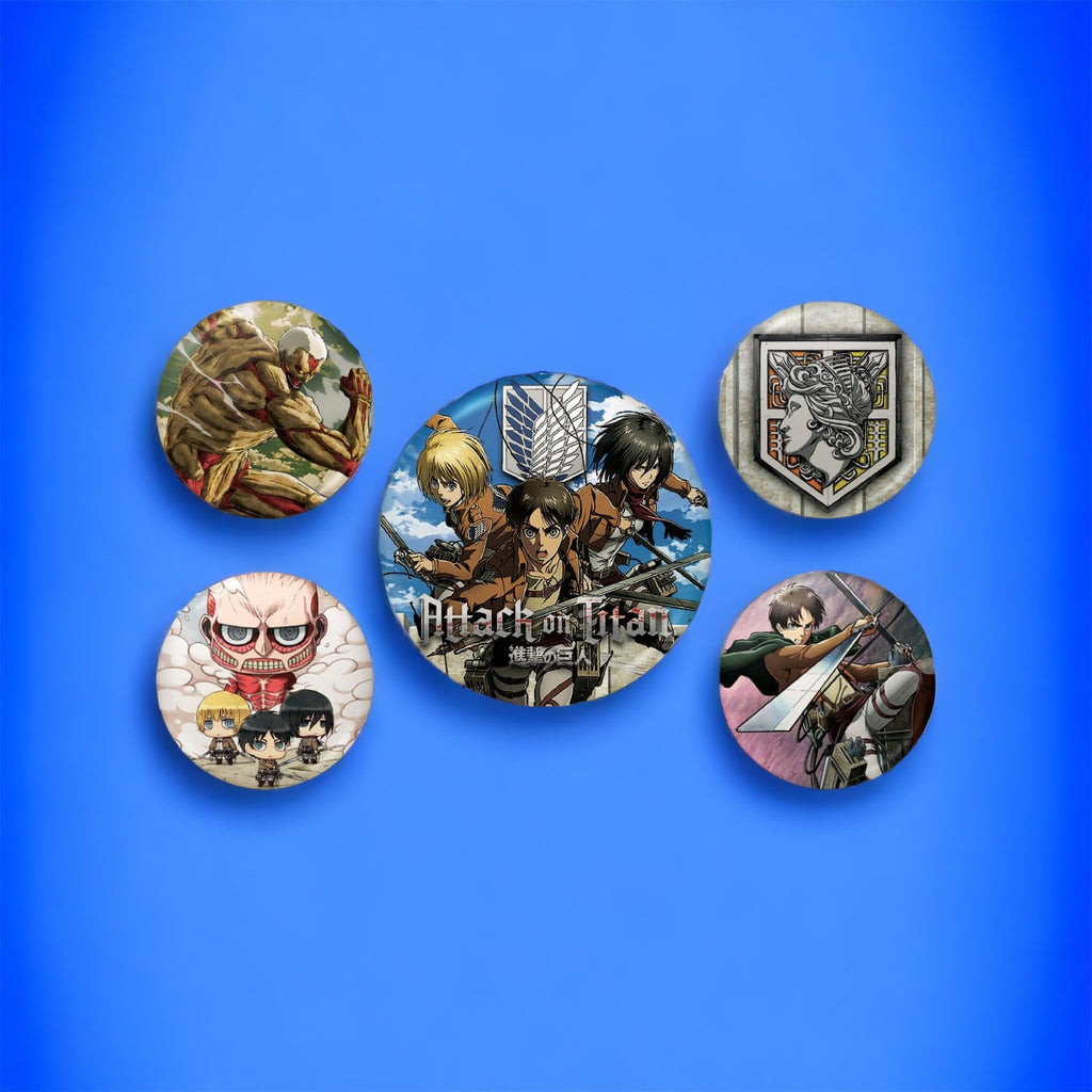 Attack on Titan: Pin-Back Buttons 5-Pack Season 3