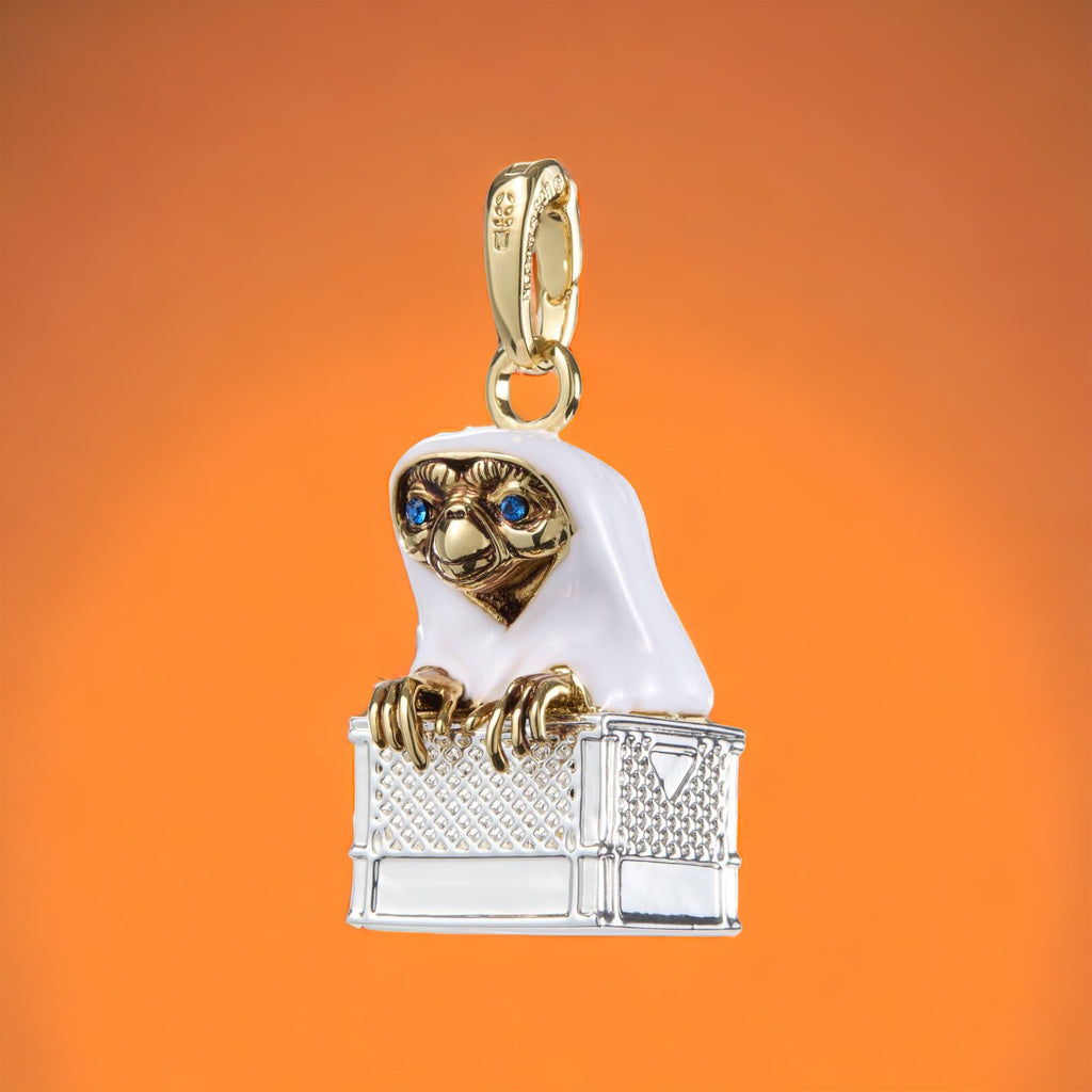 E.T. l'extraterrestre: Bracelet Charm Lumos E.T. In the Basket (gold & silver plated)
