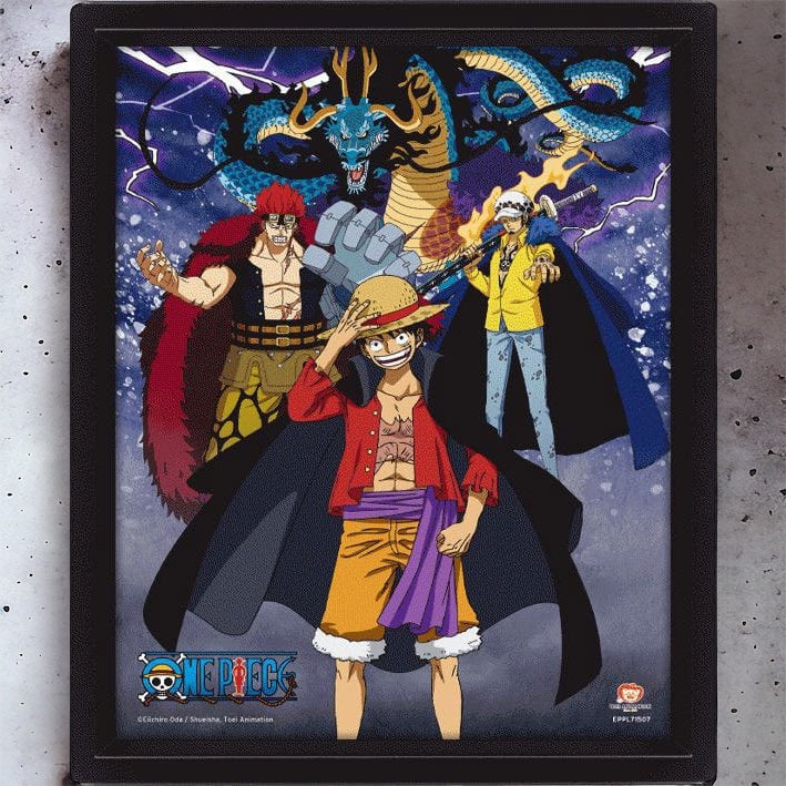One Piece: 3D Lenticular Poster Land of Wano 26 x 20 cm