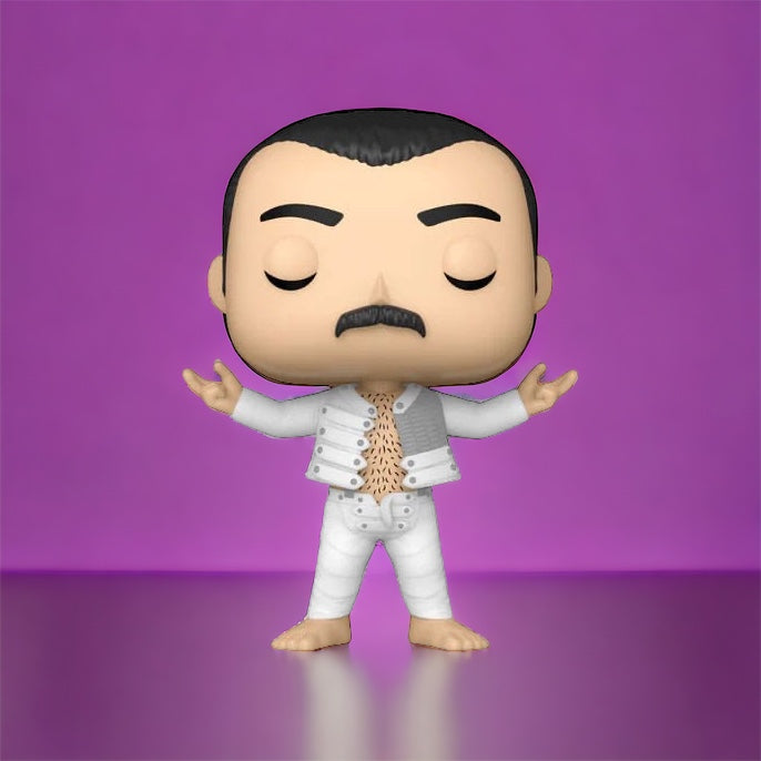 Queen: POP! Rocks Vinyl Figure Freddie Mercury (I was born to love you) 9 cm