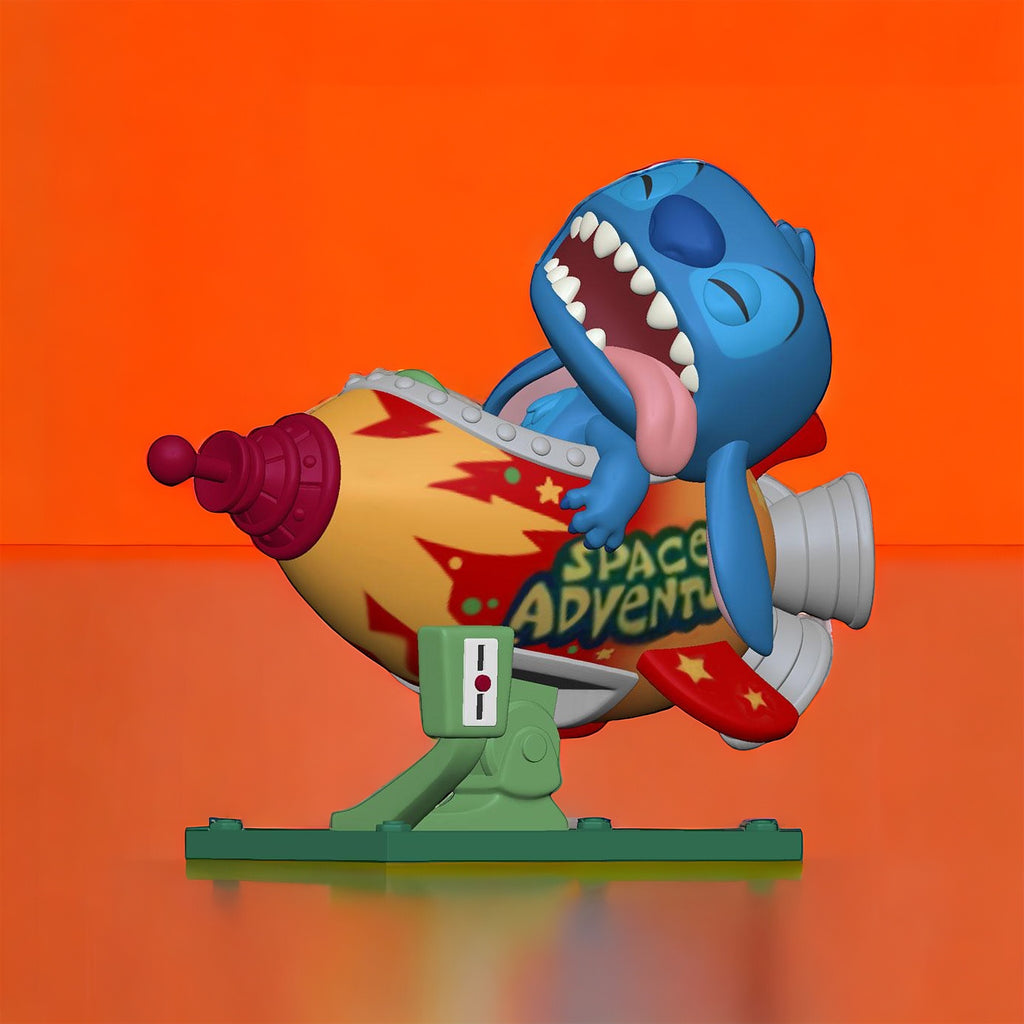 Lilo & Stitch: POP! Rides Vinyl Figure Stitch in Rocket 15 cm