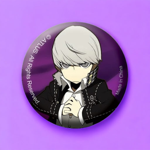 Persona Q: metal Pin Badge Protagonist P4