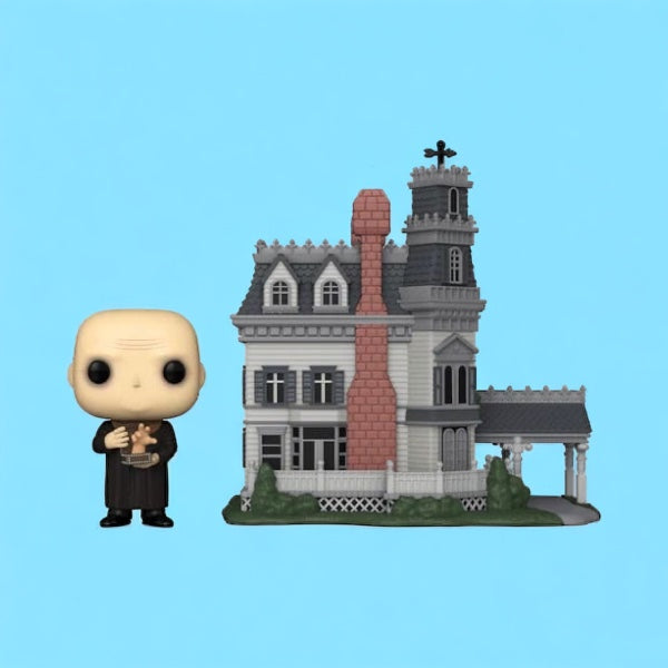 The Addams Family: POP! Town Vinyl Figure Addams Home w/Uncle Fester 9 cm