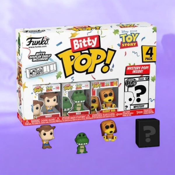 Toy Story: Bitty POP! Vinyl Figure 4-Pack Woody 2,5 cm