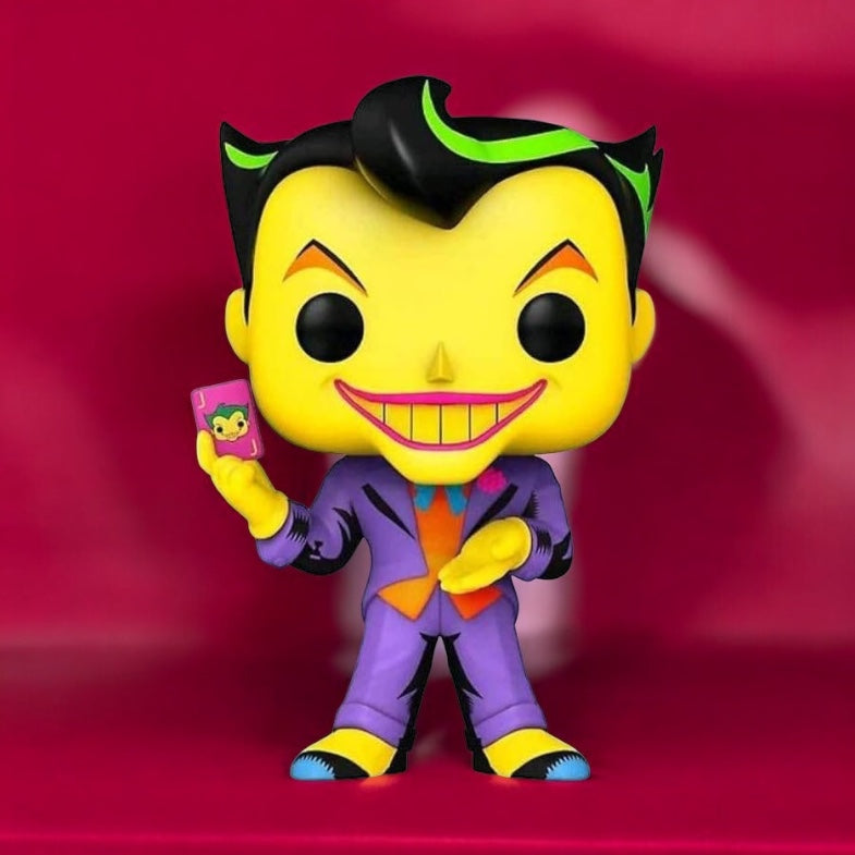 DC Comics: POP! Heroes Vinyl Joker (Black Light) 9 cm