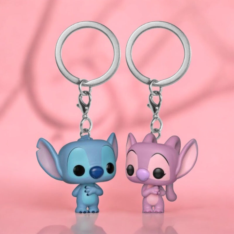 Lilo & Stitch: Pocket POP! Vinyl Keychain 2-Pack Stitch & Angel 4 cm