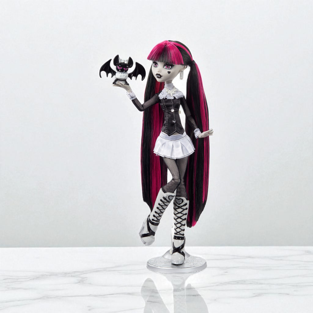 Monster High: Reel Drama Doll Draculaura in Black And White