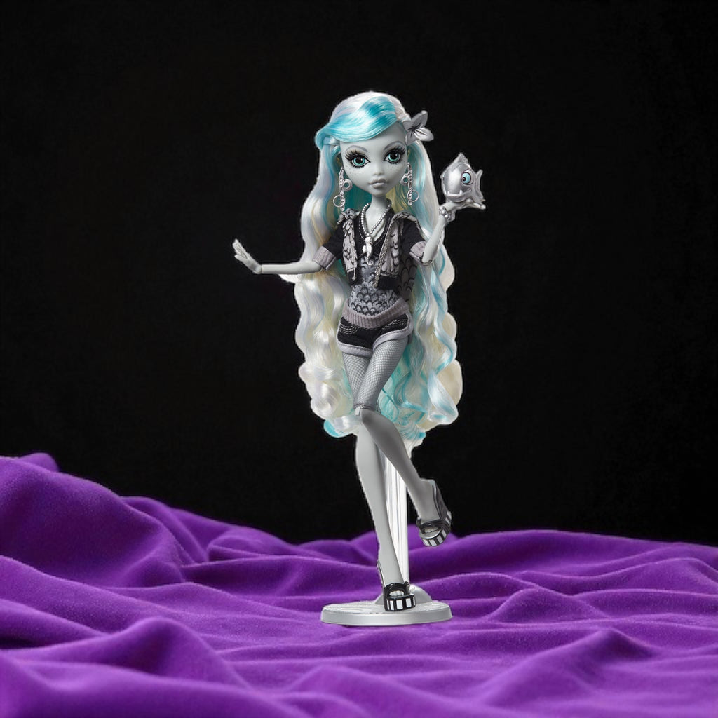 Monster High: Reel Drama Doll Lagoona Blue in Black And White
