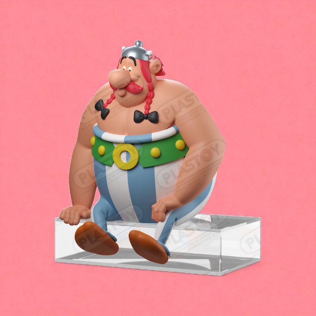 Asterix: figure Obelix sitting 13,5 cm