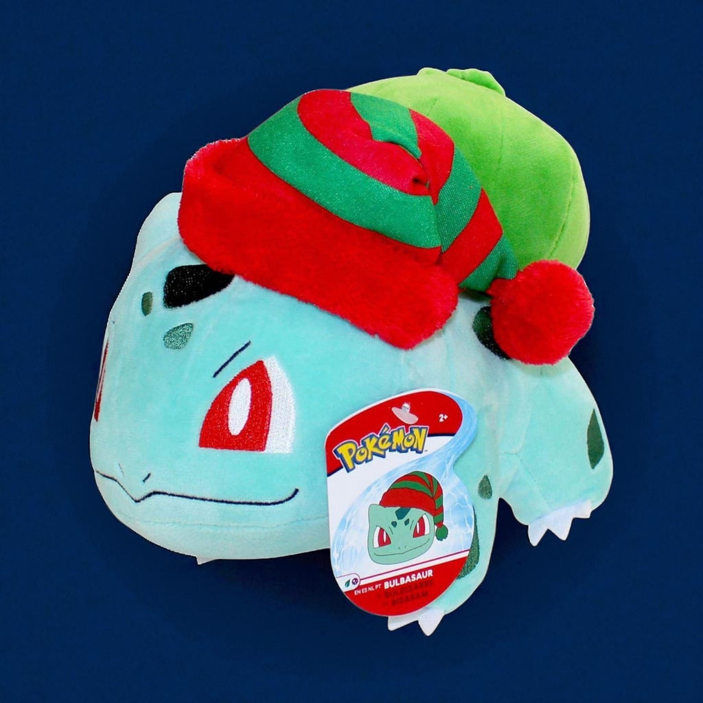 Pokémon: Plush Figure Winter Bulbasaur with Christmas Hat 20 cm