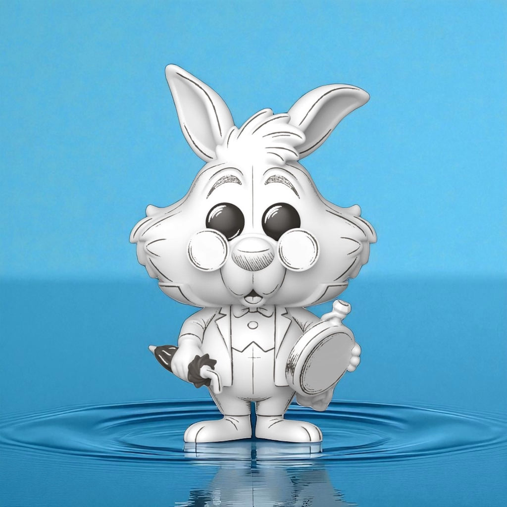 Disney POP! Vinyl Figure Sketched - White Rabbit 9 cm