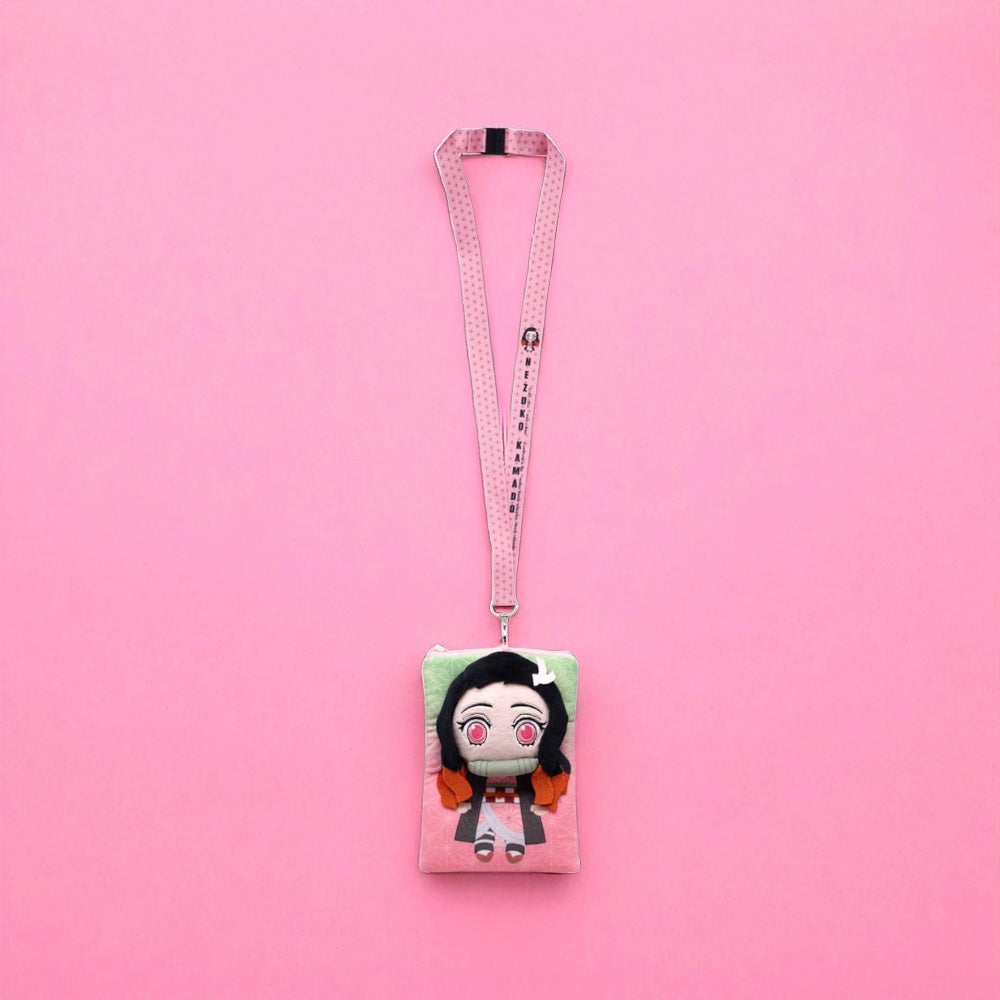 Demon Slayer: Kimetsu no Yaiba Lanyard Nezuko Deluxe with Pouch Card Holder
