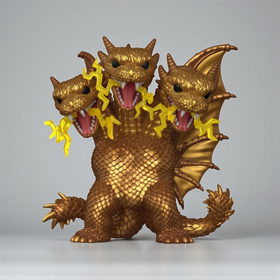 Godzilla: Super Sized POP! Movies Vinyl Figure King Ghidora (Electric) 15 cm *heo Exclusive Edition*