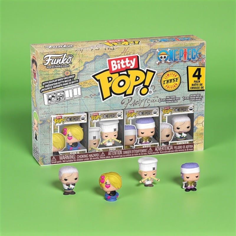 One Piece: Bitty POP! Vinyl Figure 4-Pack Sanji 2,5 cm