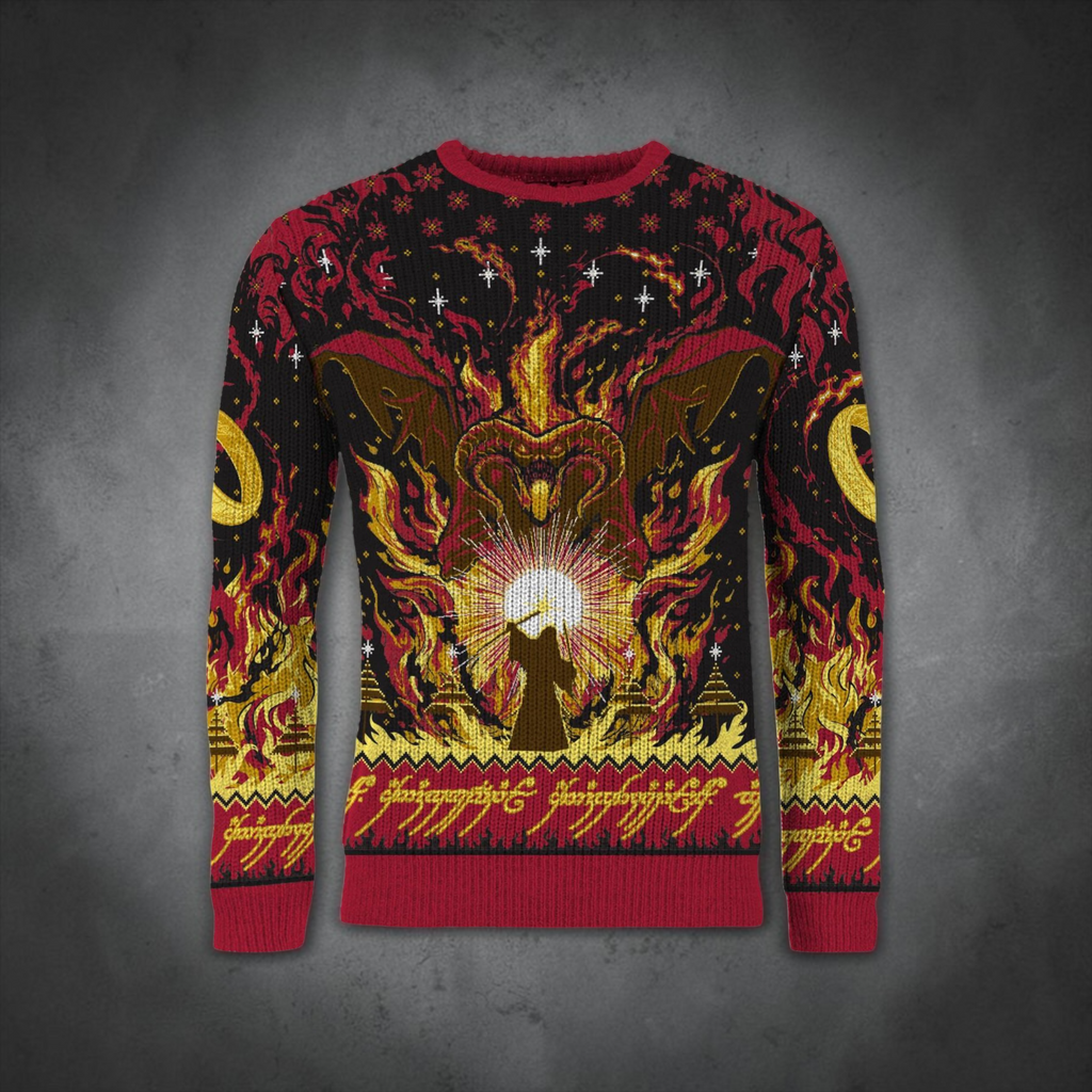Lord of the Rings Christmas Sweater Balrog