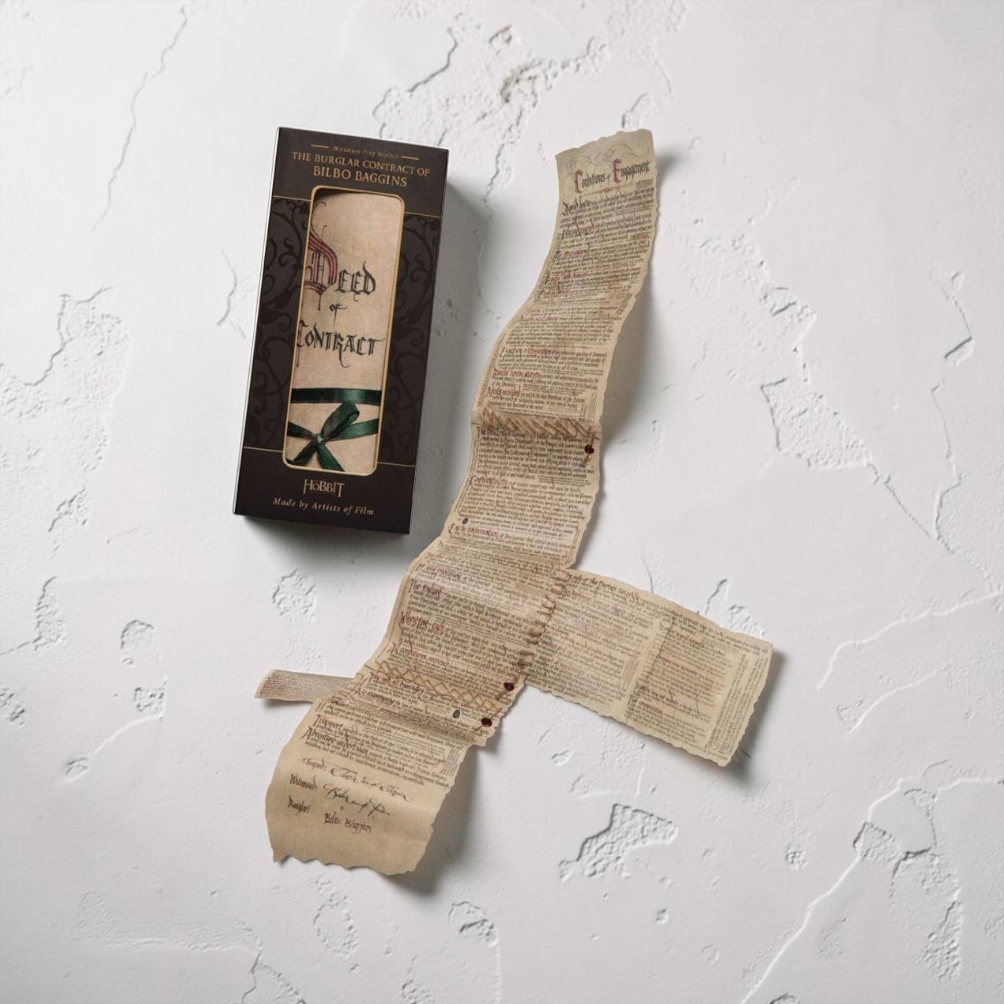 The Hobbit: Mini Replica The Burglar Contract of Bilbo Baggins