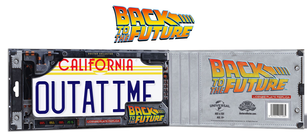 Ritorno al futuro: Replica 1/1 della targa DeLorean Outatime –