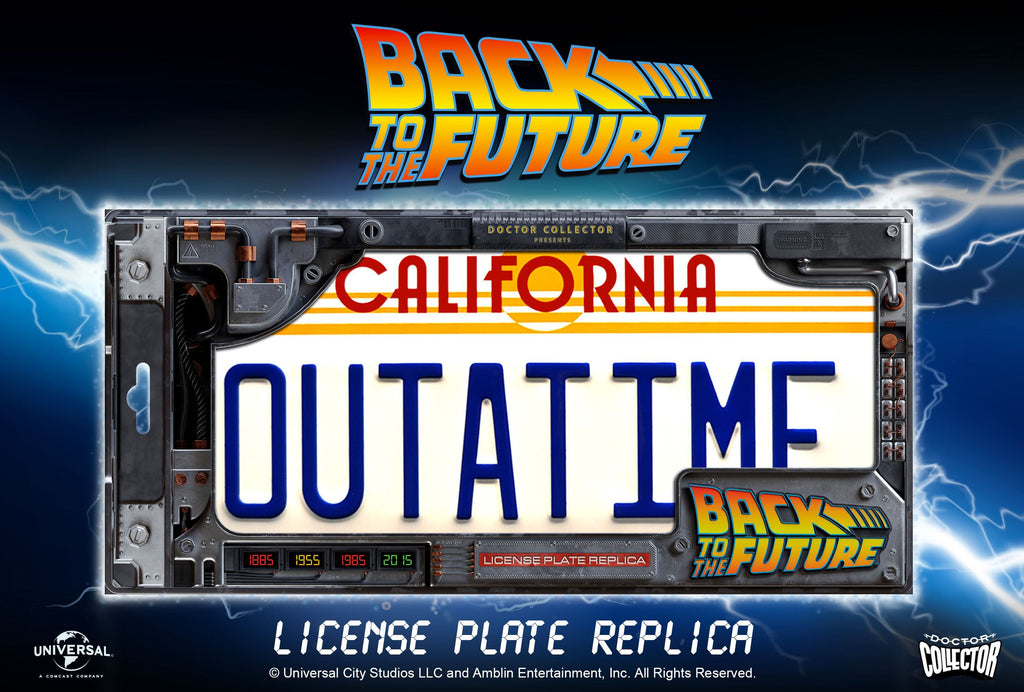 Ritorno al futuro: DeLorean - targa Outatime - replica 1/1