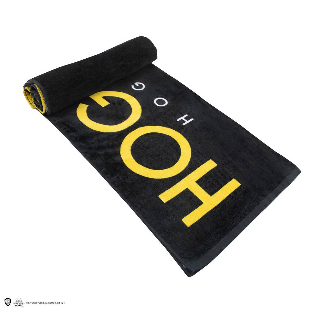 Serviette Coton Poudlard Personnages Serviette De Plage Harry Potter - Licence Officielle - 140x70 Cm En Coton Doux - Motif Poudlard Et Personnages Serviette Harry Potter