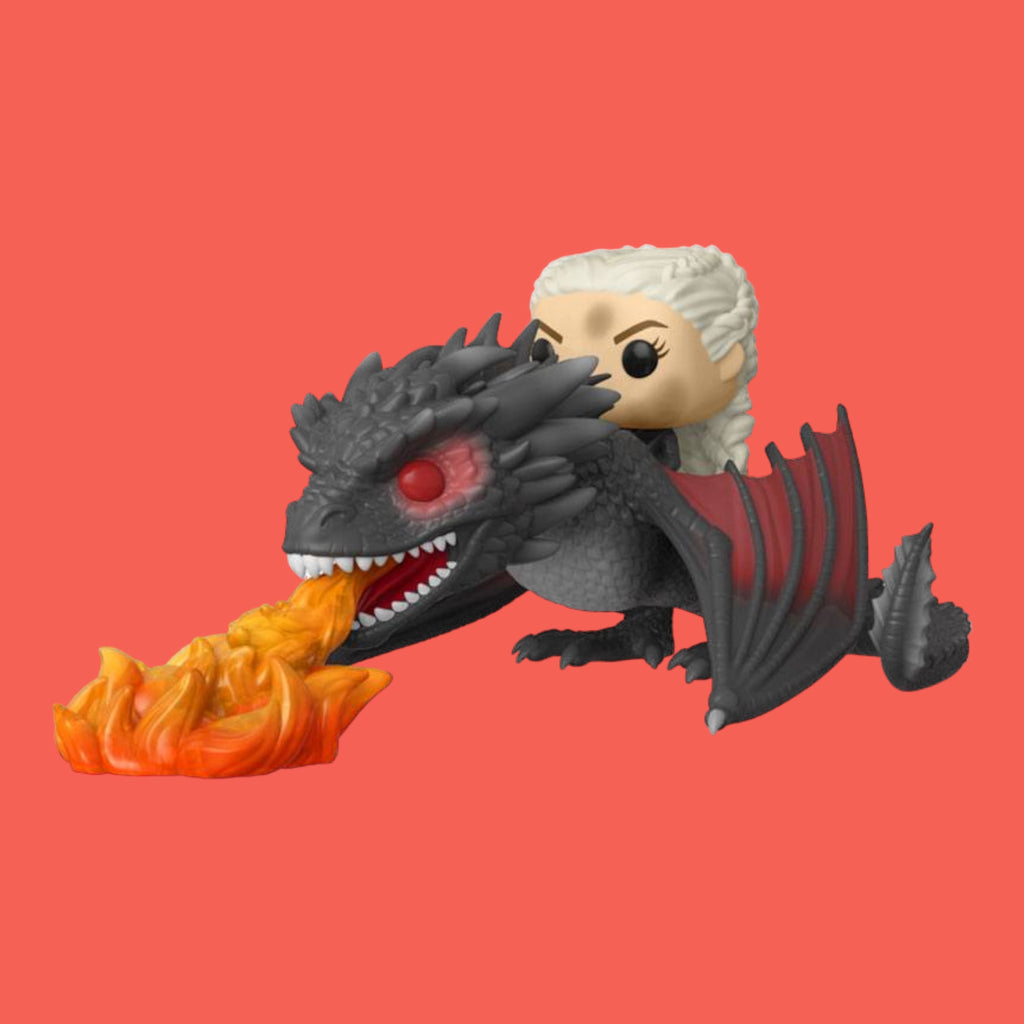 Game of Thrones: POP! Reitet Vinylfigur Daenerys auf Fiery Drogon 18cm