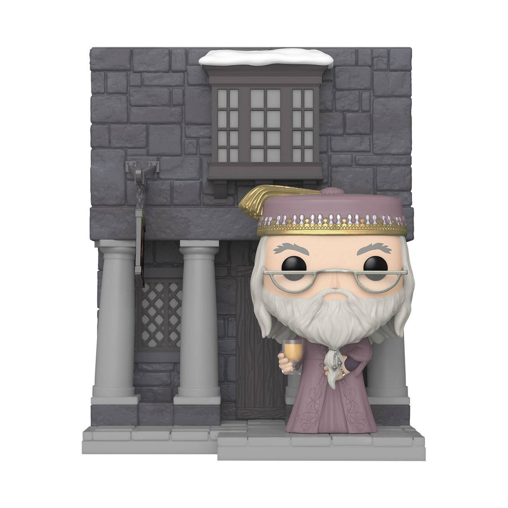 Harry Potter – Kammer des Schreckens Jubiläums-POP! Deluxe-Vinylfigur Hogsmeade – Schweinskopf mit Dumbledore, 9 cm