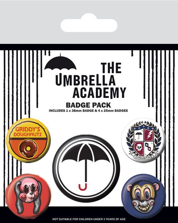 The Umbrella Academy: Pin-Back Spilla 5-Pack Super