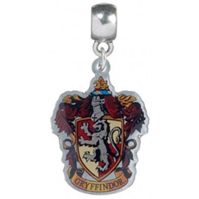 Harry Potter: Ciondolo con stemma ufficiale di Hogwarts Grifondoro, placcato argento